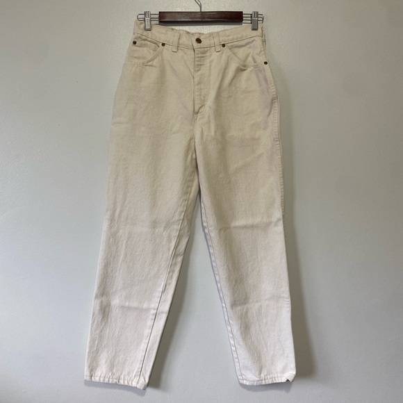Lands' End Beautiful Vintage Olive High Waist Mom Jeans Size 12 - Picture 1 of 5
